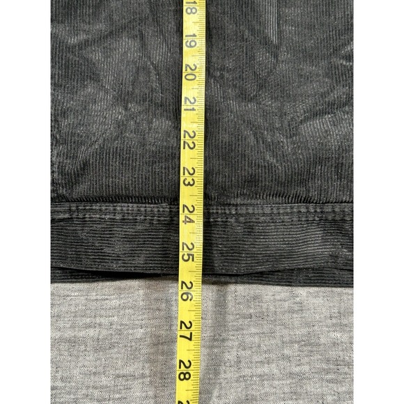 Outerknown Paz Corduroy Trucker Jacket Mens Medium Black Sherpa Cotton Hemp - Picture 15 of 15